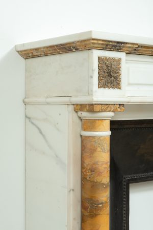 Marble Fireplace with Brocatelle Columns