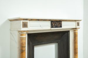 Marble Fireplace with Brocatelle Columns