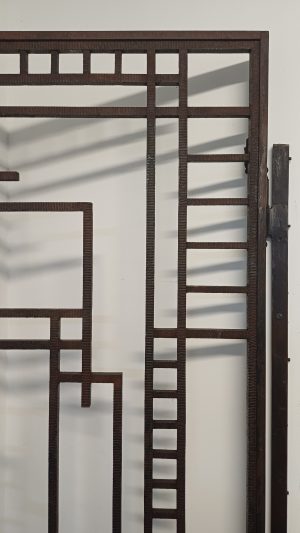Art Deco Wrought Iron Gate