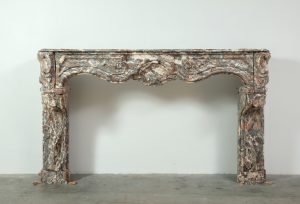Unique 18th-century Dutch fireplace mantel