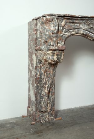 Unique 18th-century Dutch fireplace mantel