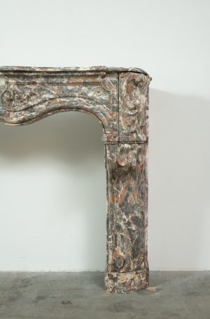 Unique 18th-century Dutch fireplace mantel