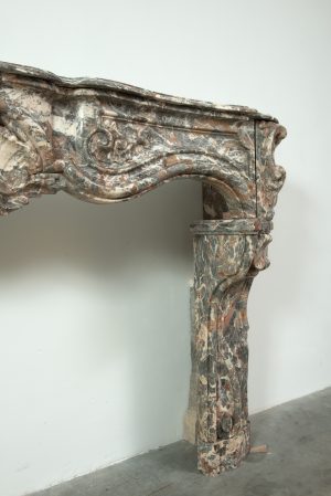 Unique 18th-century Dutch fireplace mantel