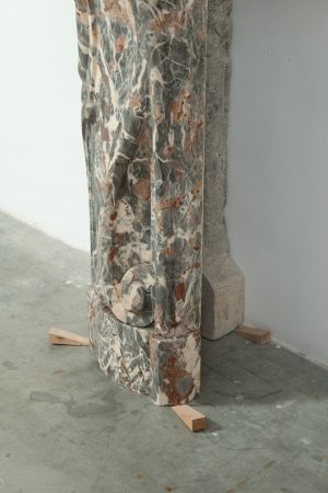Unique 18th-century Dutch fireplace mantel