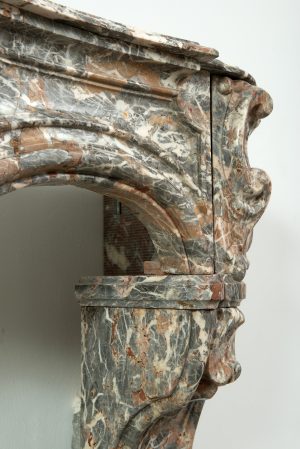 Unique 18th-century Dutch fireplace mantel