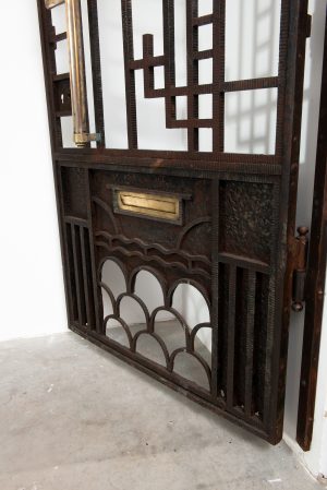 Art Deco Wrought Iron Gate