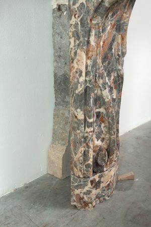 Unique 18th-century Dutch fireplace mantel