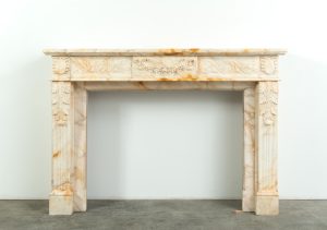 Opulent Louis XVI-Style Fireplace Mantel