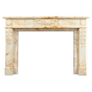 Opulent Louis XVI-Style Fireplace Mantel