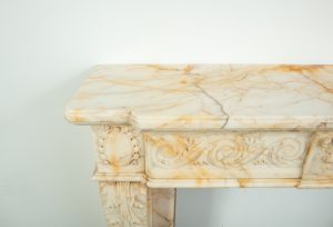 Opulent Louis XVI-Style Fireplace Mantel