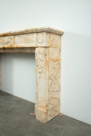 Opulent Louis XVI-Style Fireplace Mantel
