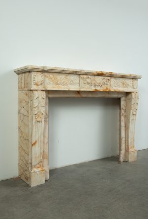 Opulent Louis XVI-Style Fireplace Mantel