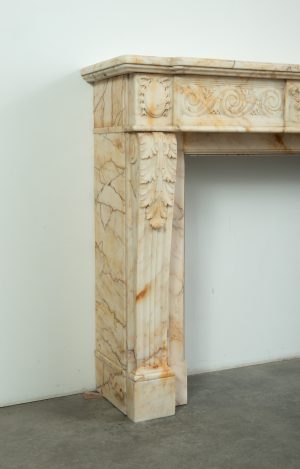 Opulent Louis XVI-Style Fireplace Mantel