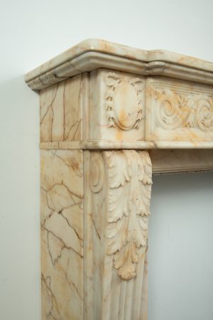 Opulent Louis XVI-Style Fireplace Mantel