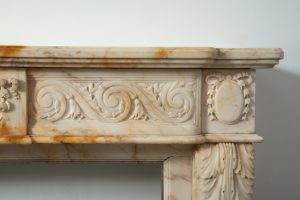 Opulent Louis XVI-Style Fireplace Mantel
