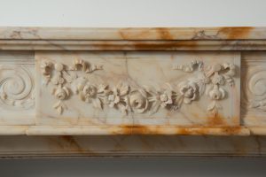 Opulent Louis XVI-Style Fireplace Mantel