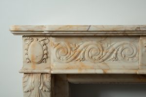 Opulent Louis XVI-Style Fireplace Mantel