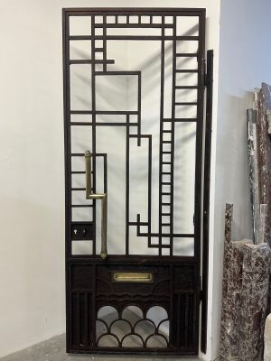 Art Deco Wrought Iron Gate